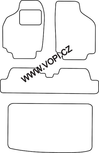 Autokoberce Suzuki Wagon R+ s kufrem1997 - 2001  Colorfit (4514)